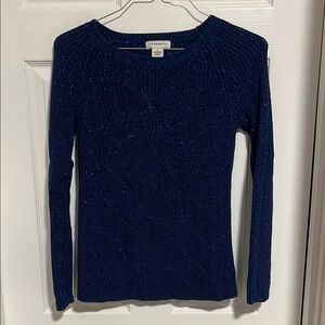 Liz Claiborne Blue Long Sleeve Crew Neck Sweater
